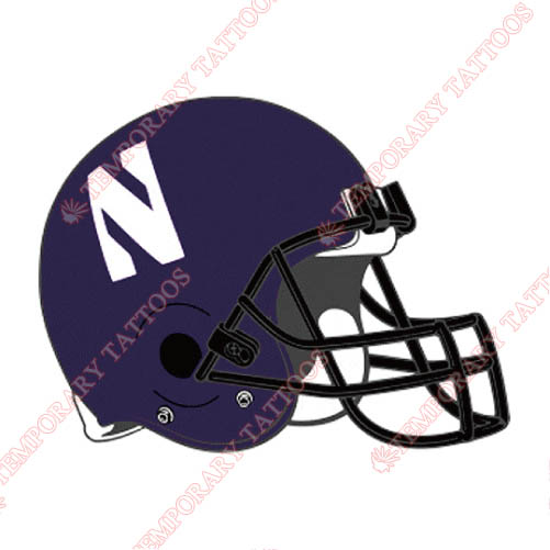 Northwestern Wildcats Customize Temporary Tattoos Stickers NO.5707
